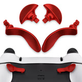 eXtremeRate Back Paddles for PS5 Edge Controller, Metallic Scarlet Red Replacement Interchangeable 4PCS Metal Back Buttons for PS5 Edge Controller - Controller NOT Included - BHPFP001
