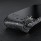 eXtremeRate Replacement Clear Slate Black Full Set Shell with Buttons for Steam Deck LCD - QESDM002