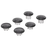 eXtremeRate Clear Black Replacement Swappable Thumbsticks for PS5 Edge Controller, Custom Interchangeable Analog Stick Joystick Caps for PS5 Edge Controller - Controller & Thumbsticks Base NOT Included - P5J103
