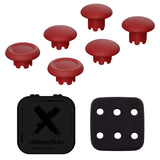 eXtremeRate Carmine Red Replacement Swappable Thumbsticks for PS5 Edge Controller, Custom Interchangeable Analog Stick Joystick Caps for PS5 Edge Controller - Controller & Thumbsticks Base NOT Included - P5J105