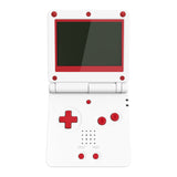 eXtremeRate IPS Ready Upgraded Passion Red & White Custom Replacement Housing Shell for Gameboy Advance SP GBA SP – Compatible with Both IPS & Standard LCD – Console & Screen NOT Included - ASPP3006
