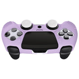 PlayVital 3D Studded Edition Anti-Slip Silicone Cover Case for ps5 Edge Controller, Soft Rubber Protector Skin for ps5 Edge Wireless Controller with 6 Thumb Grip Caps - Mauve Purple - ETPFP011