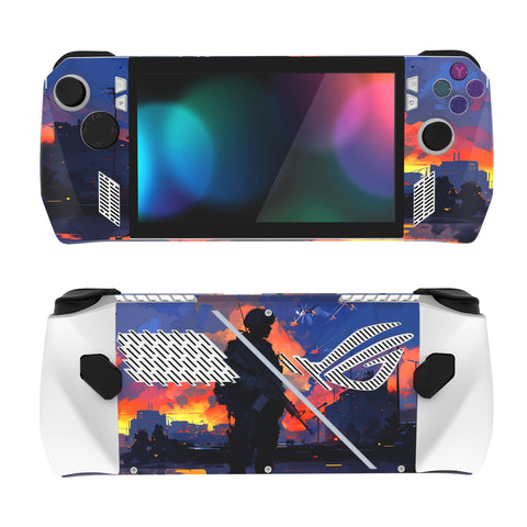 PlayVital Heroic Decision Custom Stickers Vinyl Wraps Protective Skin Decal for ROG Ally Handheld Gaming Console - RGTM023