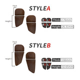 PlayVital BLADE 2 Pairs Shoulder Buttons Extension Triggers for ps5 Controller, Game Improvement Adjusters for PS Portal Remote Player, Bumper Trigger Extenders for ps5 Edge Controller - Wood Grain - PFPJ143