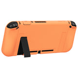 PlayVital ZealProtect Soft Protective Case for Nintendo Switch, Flexible Cover Protector for Nintendo Switch with Tempered Glass Screen Protector & Thumb Grip Caps & ABXY Direction Button Caps - Apricot Yellow - RNSYM5012