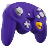 eXtremeRate Purple Replacement Faceplate Backplate with Buttons for Nintendo GameCube Controller - GCNP3006