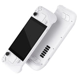 eXtremeRate Replacement White Full Set Shell with Buttons for Steam Deck LCD - QESDP001