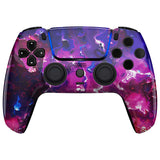 eXtremeRate LUNA Redesigned Surreal Lava Front Shell Touchpad Compatible with ps5 Controller BDM-010/020/030/040, DIY Replacement Housing Custom Touch Pad Cover Compatible with ps5 Controller - GHPFT013