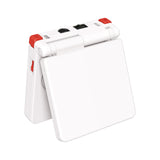 eXtremeRate Classic Red Custom Full Set Buttons for Gameboy Advance SP, Replacement A B L R Button Power On Off Volume Button D-pad Key for GBA SP Console - Console NOT Included - ASPJ102