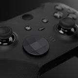 eXtremeRate 2 pcs Metalic Black Magnetic Stainless Steel D-Pads for Xbox One Elite & Xbox One Elite Series 2 Controller - IL401