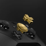 eXtremeRate 2 pcs Metalic Hero Gold Magnetic Stainless Steel D-Pads for Xbox One Elite & Xbox One Elite Series 2 Controller - IL403