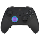eXtremeRate 2 pcs Metalic Rainbow Aura Blue & Purple Magnetic Stainless Steel D-Pads for Xbox One Elite & Xbox One Elite Series 2 Controller - IL409
