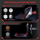 PlayVital 4 Set FOLD Controller Wall Mount for ps5/4, Gaming  Headset Stand,  Foldable Wall Stand for Xbox Series X/S, Switch  Pro, Wall  Holder for Xbox Wireless  Headset, for  Pulse  3D Headset - Black - DMYPFM002