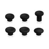 eXtremeRate 6 in 1 Metal Replacement Thumbsticks for Xbox Elite Series 2 Controller, Metallic Black Swappable Magnetic Analog Stick Joystick Caps for Xbox Elite 2 Core Controller (Model 1797) - IL802