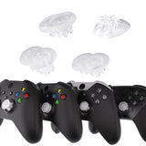 eXtremeRate EDGE Sticks Interchangeable Thumbsticks for Xbox Core Controller, Clear Swappable Analog Stick Joystick for Xbox One S/X, Xbox Elite V1 Controller, for Nintendo Switch Pro Controller - AGLX3M006