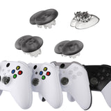 eXtremeRate EDGE Sticks Interchangeable Thumbsticks for Xbox Core Controller, Clear Black Swappable Analog Stick Joystick for Xbox One S/X, Xbox Elite V1 Controller, for Nintendo Switch Pro Controller - AGLX3M007