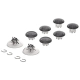 eXtremeRate EDGE Sticks Interchangeable Thumbsticks for Xbox Core Controller, Clear Black Swappable Analog Stick Joystick for Xbox One S/X, Xbox Elite V1 Controller, for Nintendo Switch Pro Controller - AGLX3M007