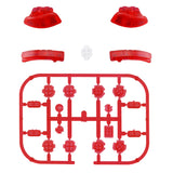 eXtremeRate Transparent Clear Red Replacement ABXY Direction Keys SR SL L R ZR ZL Trigger Buttons Springs, Full Set Buttons Repair Kits with Tools for NS Switch JoyCon & OLED JoyCon - JoyCon Shell NOT Included - AJ105