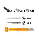eXtremeRate Replacement DIY Colorful ABXY Buttons Directions Keys Repair Kits with Tools for NS Switch JoyCon & OLED JoyCon - JoyCon Shell NOT Included - AJ109