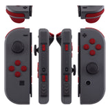 eXtremeRate Soft Touch Red Replacement ABXY Direction Keys SR SL L R ZR ZL Trigger Buttons Springs, Full Set Buttons Repair Kits with Tools for NS Switch JoyCon & OLED JoyCon - JoyCon Shell NOT Included- AJ202