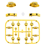eXtremeRate Chrome Gold Glossy Replacement ABXY Direction Keys SR SL L R ZR ZL Trigger Buttons Springs, Full Set Buttons Repair Kits with Tools for NS Switch JoyCon & OLED JoyCon - JoyCon Shell NOT Included - AJ301