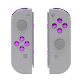 eXtremeRate Replacement ABXY Direction Keys SR SL L R ZR ZL Trigger Buttons, Full Set Buttons for NS Switch JoyCon & OLED JoyCon - Chrome Purple Glossy - AJ305
