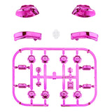 eXtremeRate Chrome Pink Glossy Replacement ABXY Direction Keys SR SL L R ZR ZL Trigger Buttons Springs, Full Set Buttons Fix Kits with Tools for NS Switch JoyCon & OLED JoyCon - JoyCon Shell NOT Included - AJ307