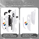 eXtremeRate DIY Replacement Full Set Shell Case with Buttons for Joycon 2 of Nintendo Switch 2 - Deluxe Version - White - AWHNTM008