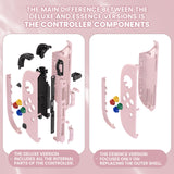 eXtremeRate DIY Replacement Full Set Shell Case with Buttons for Joycon 2 of Nintendo Switch 2 - Deluxe Version - Cherry Blossoms Pink - AWHNTM009