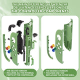 eXtremeRate DIY Replacement Full Set Shell Case with Buttons for Joycon 2 of Nintendo Switch 2 - Deluxe Version - Matcha Green - AWHNTM010