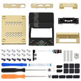 eXtremeRate AiryDocky DIY Kit Glow in Dark - Totem of Kingdom Black Replacement Case for Nintendo Switch Dock, Redesigned Portable Mini Dock Shell Cover for Nintendo Switch OLED - Shells Only, Dock & Circuit Board NOT Included - LLNST002