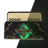 eXtremeRate AiryDocky DIY Kit Glow in Dark - Totem of Kingdom Black Replacement Case for Nintendo Switch Dock, Redesigned Portable Mini Dock Shell Cover for Nintendo Switch OLED - Shells Only, Dock & Circuit Board NOT Included - LLNST002