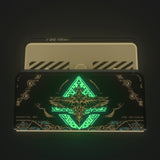 eXtremeRate AiryDocky DIY Kit Glow in Dark - Totem of Kingdom Black Replacement Case for Nintendo Switch Dock, Redesigned Portable Mini Dock Shell Cover for Nintendo Switch OLED - Shells Only, Dock & Circuit Board NOT Included - LLNST002