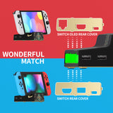 eXtremeRate AiryDocky DIY Kit Glow in Dark - Totem of Kingdom Black Replacement Case for Nintendo Switch Dock, Redesigned Portable Mini Dock Shell Cover for Nintendo Switch OLED - Shells Only, Dock & Circuit Board NOT Included - LLNST002