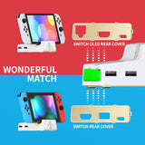 eXtremeRate AiryDocky DIY Kit Glow in Dark - Totem of Kingdom White Replacement Case for Nintendo Switch Dock, Redesigned Portable Mini Dock Shell Cover for Nintendo Switch OLED - Shells Only, Dock & Circuit Board NOT Included - LLNST001