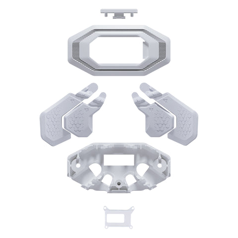 eXtremeRate Replacement K1 K2 K3 K4 Back Paddles for eXtremeRate BEYOND Back Paddles Kit, Compatible with PS5 Edge Controller - Solid White - BGKEGM002WS
