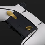 eXtremeRate Back Paddles for PS5 Edge Controller, Metallic Hero Gold Replacement Interchangeable 4PCS Metal Back Buttons for PS5 Edge Controller - Controller NOT Included - BHPFD002