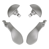 eXtremeRate Back Paddles for PS5 Edge Controller, Metallic Silver Replacement Interchangeable 4PCS Metal Back Buttons for PS5 Edge Controller - Controller NOT Included - BHPFM001