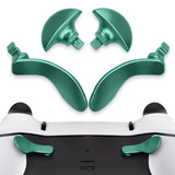 eXtremeRate Back Paddles for PS5 Edge Controller, Metallic Aqua Green Replacement Interchangeable 4PCS Metal Back Buttons for PS5 Edge Controller - Controller NOT Included - BHPFP003
