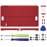 eXtremeRate Vampire Red Soft Touch Console Back Plate DIY Replacement Housing Shell Case for Nintendo Switch OLED Console – JoyCon Shell & Kickstand NOT Included - BNSOP3004