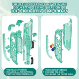 eXtremeRate DIY Replacement Full Set Shell Case with Buttons for Joycon 2 of Nintendo Switch 2 - Essence Version - Emerald Green - BSUNTM004