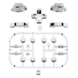 eXtremeRate Chrome Silver D-pad ABXY Keys SR SL L R ZR ZL Trigger Buttons Springs, Replacement Full Set Buttons Fix Kits for NS Switch Joycon & OLED JoyCon (D-pad ONLY Fits for eXtremeRate Joycon D-pad Shell) - BZD402