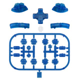 eXtremeRate Transparent Clear Blue D-pad ABXY Keys SR SL L R ZR ZL Trigger Buttons Springs, Replacement Full Set Buttons Fix Kits for NS Switch Joycon & OLED JoyCon (D-pad ONLY Fits for eXtremeRate Joycon D-pad Shell) - BZM504