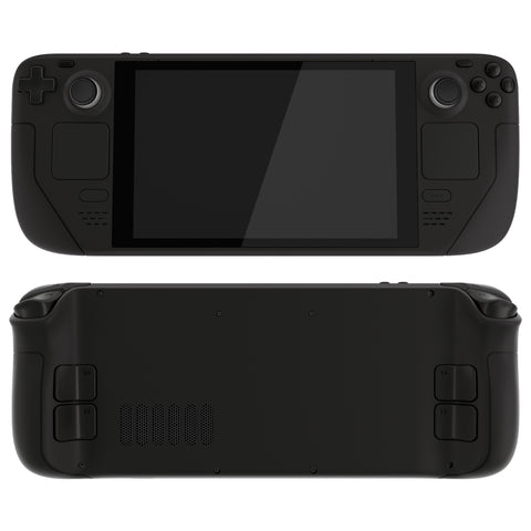 eXtremeRate Replacement Black Full Set Shell with Buttons for Steam Deck Console - QESDP002