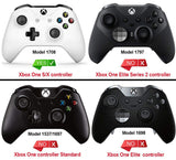 eXtremeRate Black Soft Touch Grip Back Panels, Comfortable Non-Slip Side Rails Handles, Game Improvement Replacement Parts for Xbox One X & One S Controller - SXOJ0120