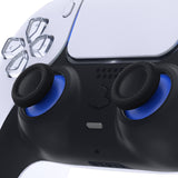 eXtremeRate Blue & Black Dual-Color Replacement Thumbsticks for PS5 Controller, Custom Analog Stick Joystick Compatible with PS5, for PS4 All Model Controller - JPF635