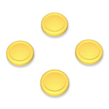 eXtremeRate PlayVital Switch Joystick Caps, Switch Lite Thumbstick Caps, Silicone Analog Cover for Switch OLED Joycon Thumb Grip Rocker Caps for Nintendo Switch & Switch Lite - Bright Yellow - NJM1192