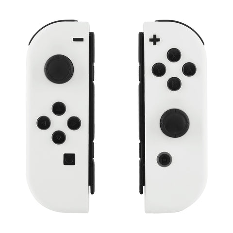 eXtremeRate White Handheld Controller Housing With Full Set Buttons DIY Replacement Shell Case for NS Switch JoyCon & OLED JoyCon - Console Shell NOT Included - CP303