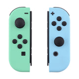 eXtremeRate Mint Green & Heaven Blue Housing with Full Set Buttons, DIY Replacement Shell Case for NS Switch JoyCon & OLED JoyCon - Console Shell NOT Included - CP317