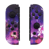 eXtremeRate Soft Touch Grip Surreal Lava Joycon Handheld Controller Housing with Full Set Buttons, DIY Replacement Shell Case for NS Switch JoyCon & OLED JoyCon - Console Shell NOT Included - CT107